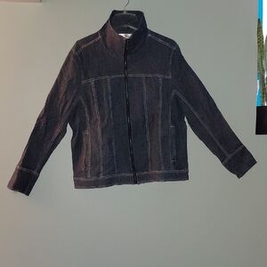 Dark Denim Zip-Front Jacket